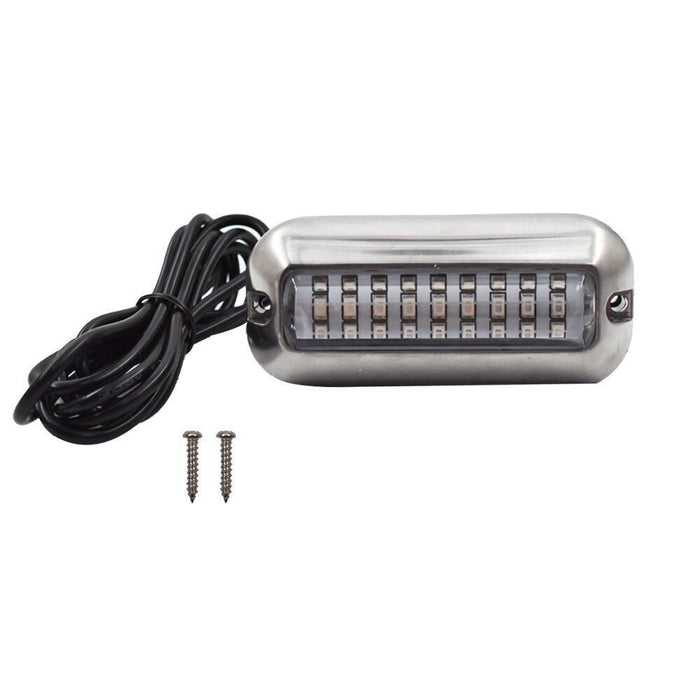 DURAFORCE 2 × 27 LED Marine Light Boat Lights Blue Stainless Steel Yacht Underwater Lamp