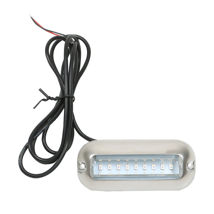 DURAFORCE 2 × 27 LED Marine Light Boat Lights Blue Stainless Steel Yacht Underwater Lamp