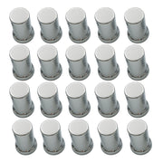 DURAFORCE Lug Nut Covers 33mm Push-On Tube Top Hat Plastic 3 3/8" Set of 20