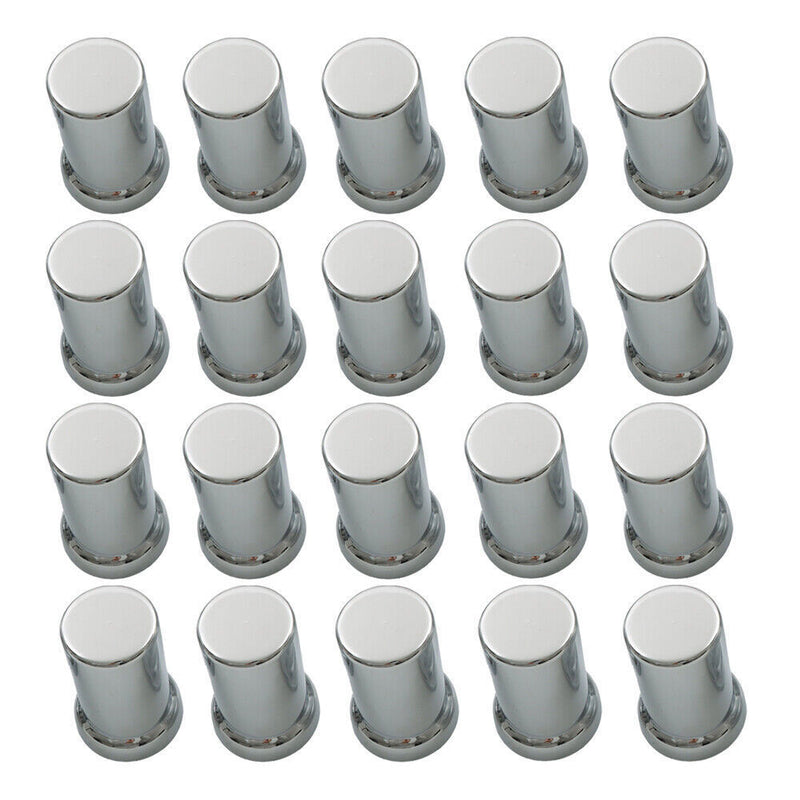 DURAFORCE Lug Nut Covers 33mm Push-On Tube Top Hat Plastic 3 3/8" Set of 20