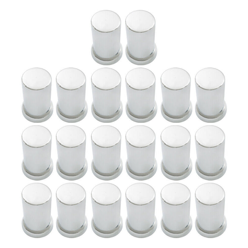 DURAFORCE Lug Nut Covers 33mm Push-On Tube Top Hat Plastic 3 3/8" Set of 20
