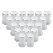DURAFORCE Lug Nut Covers 33mm Push-On Tube Top Hat Plastic 3 3/8" Set of 20