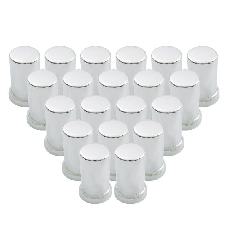 DURAFORCE Lug Nut Covers 33mm Push-On Tube Top Hat Plastic 3 3/8" Set of 20