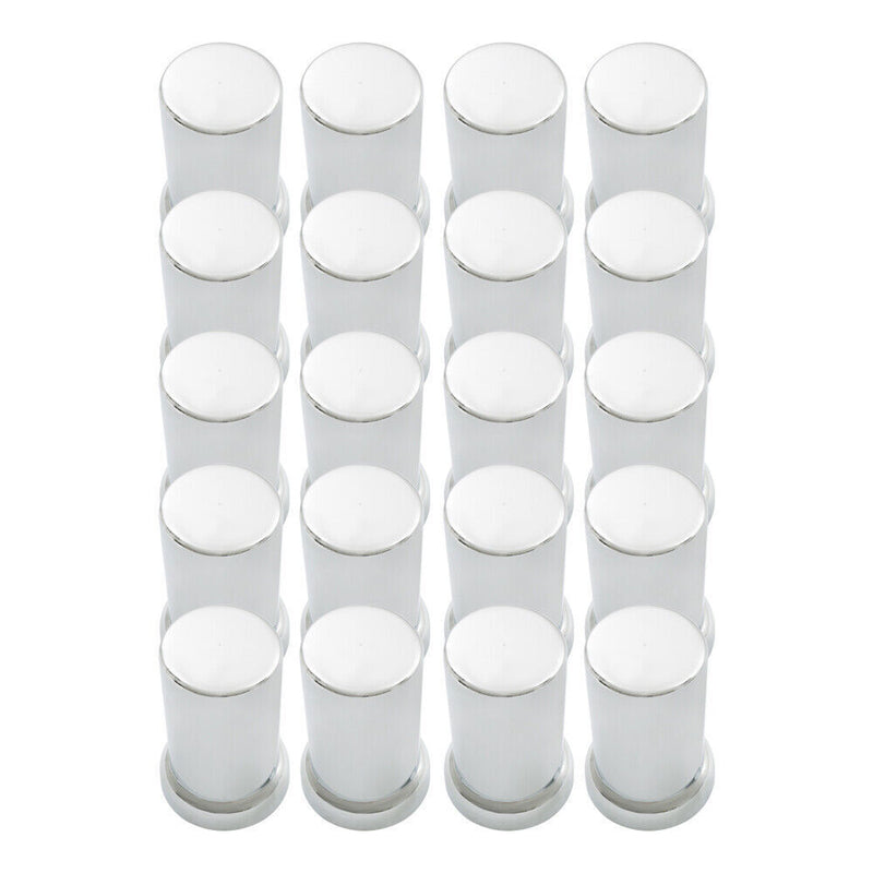 DURAFORCE Lug Nut Covers 33mm Push-On Tube Top Hat Plastic 3 3/8" Set of 20