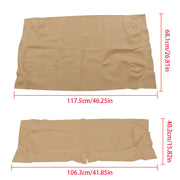 DURAFORCE Tan Color Front Seat Covers Fits For E-Z-GO TXT 1995-2013 Golf Carts #71602-G04