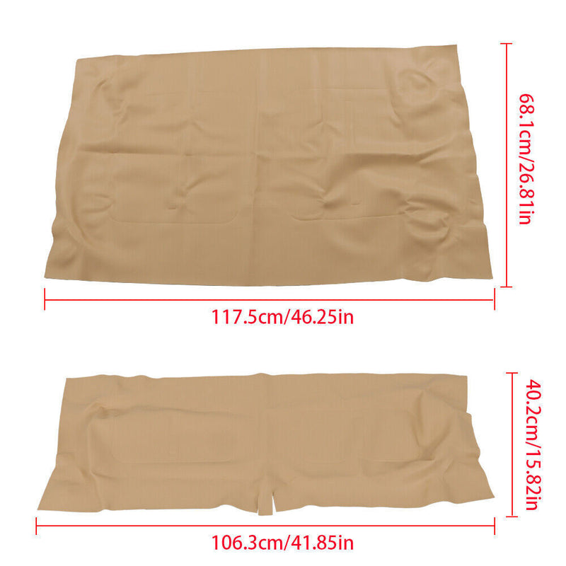 DURAFORCE Tan Color Front Seat Covers Fits For E-Z-GO TXT 1995-2013 Golf Carts #71602-G04