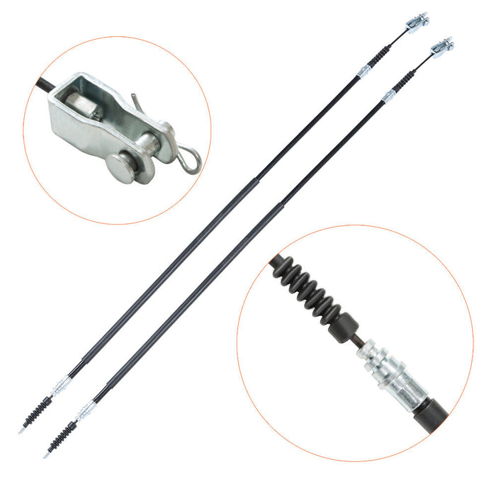 DURAFORCE 2Pcs Brake Cable Kit Driver&Pass Side -Pins&Clips For Club Car DS 2000+ Models