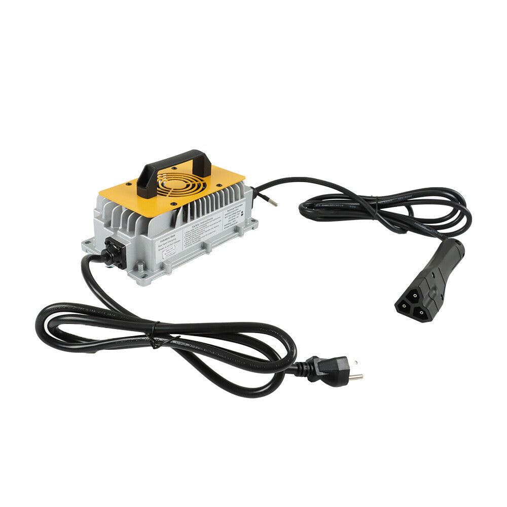 3-Pin Triangular Plug 48V 17A For E-Z-GO TXT/RXV Golf Carts Battery Ch ...