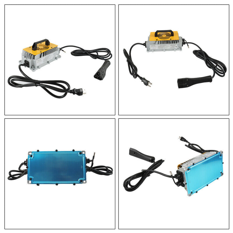 DURAFORCE 3-Pin Triangular Plug 48V 17A For E-Z-GO TXT/RXV Golf Carts Battery Charger