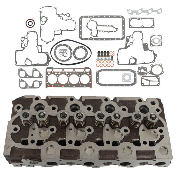 DURAFORCE Complete Cylinder Head + Head Gasket Kit For Kubota V1702 Bobcat 1600 733 743 US