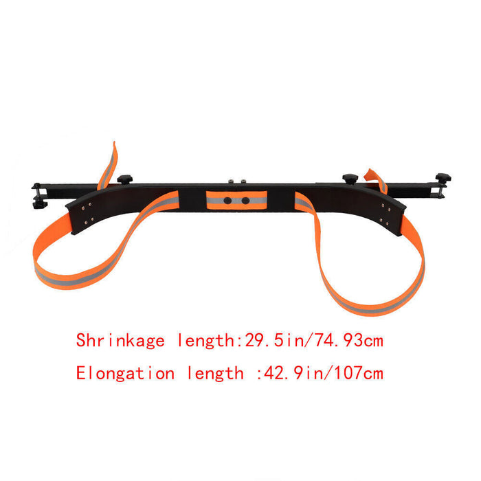 DURAFORCE Golf Cart Orange&Black Universal Rear Seat Bag Holder For EZGo/ Club Car/Yamaha