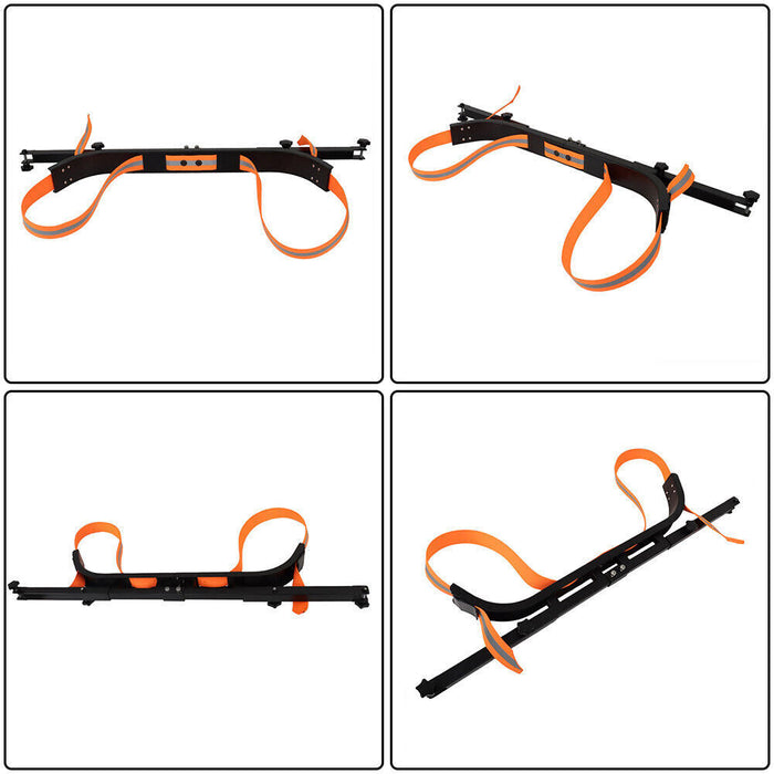 DURAFORCE Golf Cart Orange&Black Universal Rear Seat Bag Holder For EZGo/ Club Car/Yamaha