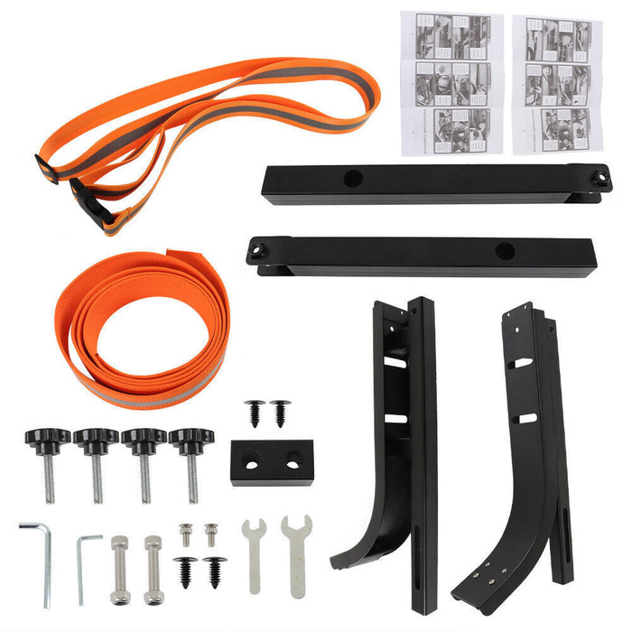 DURAFORCE Golf Cart Orange&Black Universal Rear Seat Bag Holder For EZGo/ Club Car/Yamaha