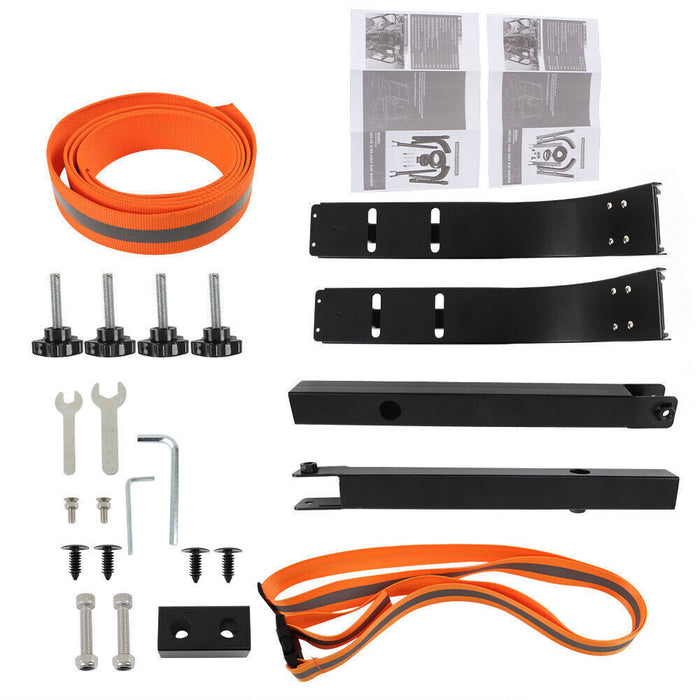 DURAFORCE Golf Cart Orange&Black Universal Rear Seat Bag Holder For EZGo/ Club Car/Yamaha