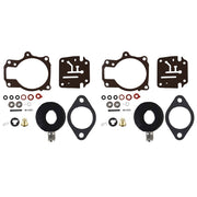 DURAFORCE Set of 2 Carburetor Carb Rebuild Kit w Float For Johnson Evinrude 50 55 60 HP