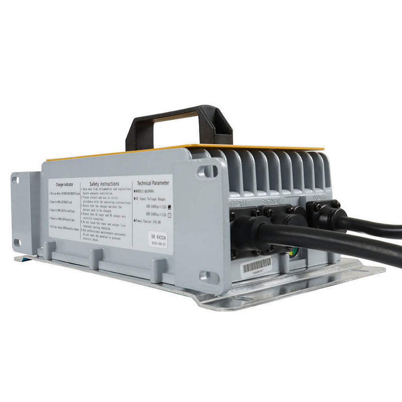 DURAFORCE 58.4Volt Golf Carts Lithium Battery Charger 30Amps (Max30A@ 110/220 VAC) LiFePo4