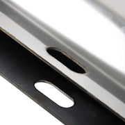 DURAFORCE 30" Stainless Steel Straight Mud Flap Hanger 2 1/2" Bolt Semi Truck Tapered