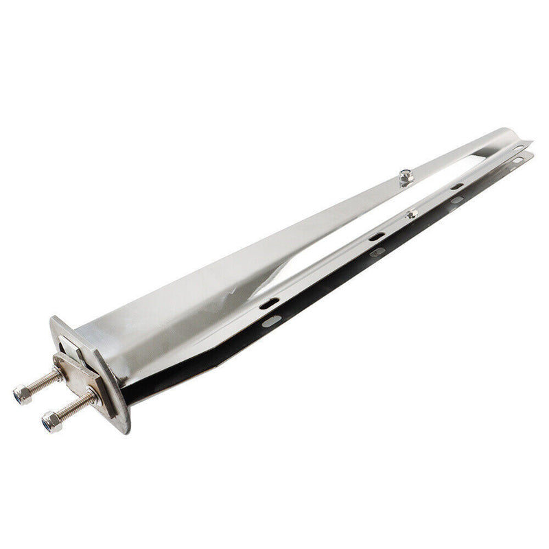 DURAFORCE 30" Stainless Steel Straight Mud Flap Hanger 2 1/2" Bolt Semi Truck Tapered