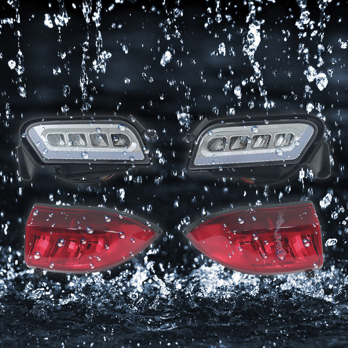 DURAFORCE 2018- Up Golf Carts For Club Car Tempo LED Headlight + Tail Light Kit