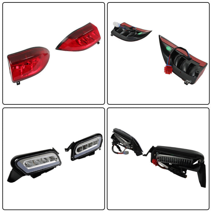 DURAFORCE 2018- Up Golf Carts For Club Car Tempo LED Headlight + Tail Light Kit