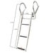 DURAFORCE 3 Steps Boat Ladder Stainless Steel in-Board Telescoping Folding Dock Ladder
