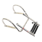 DURAFORCE 3 Steps Boat Ladder Stainless Steel in-Board Telescoping Folding Dock Ladder