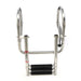 DURAFORCE 3 Steps Boat Ladder Stainless Steel in-Board Telescoping Folding Dock Ladder