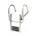 DURAFORCE 3 Steps Boat Ladder Stainless Steel in-Board Telescoping Folding Dock Ladder