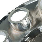 DURAFORCE ABS Chrome Front Axle Cover 33mm Thread-on Nut Covers For Semi Truck Spiked