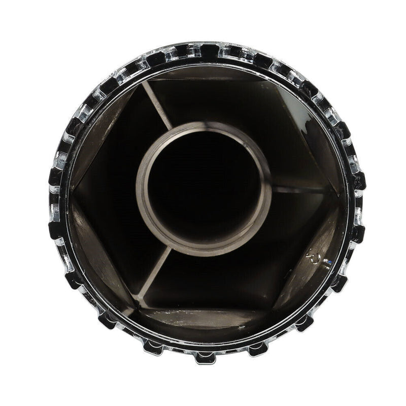 DURAFORCE ABS Chrome Front Axle Cover 33mm Thread-on Nut Covers For Semi Truck Spiked