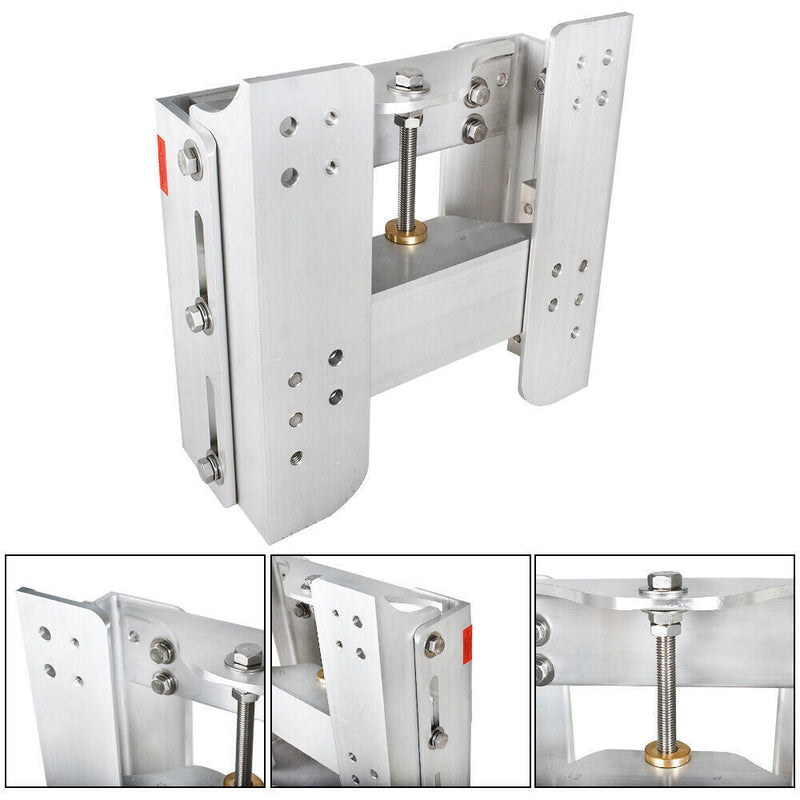 DURAFORCE High Strength Polished Aluminum Jack Plate JPL4500 Adjustable 6" Outboard Boat