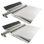 DURAFORCE 24"x24" Quarter Fender Set Stainless Steel Fit For Volvo VNL Semi Truck