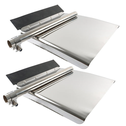 DURAFORCE 24"x24" Quarter Fender Set Stainless Steel Fit For Volvo VNL Semi Truck