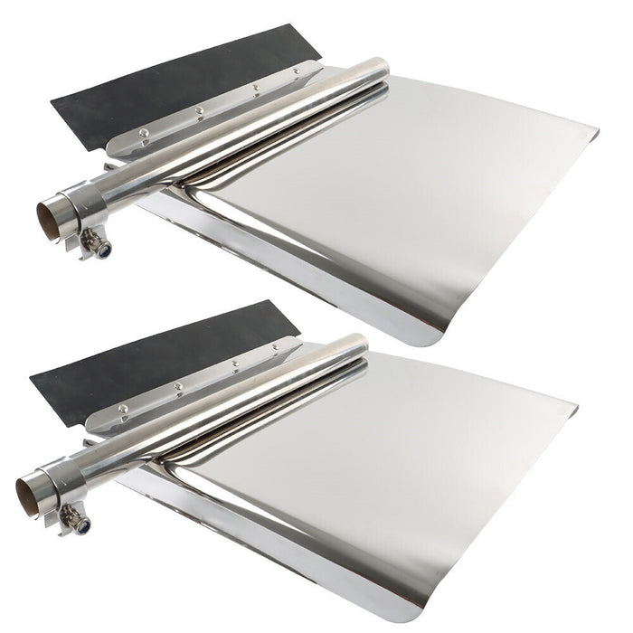 DURAFORCE 24"x24" Quarter Fender Set Stainless Steel Fit For Volvo VNL Semi Truck