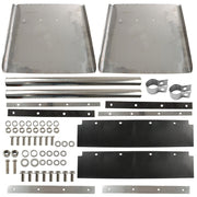 DURAFORCE 24"x24" Quarter Fender Set Stainless Steel Fit For Volvo VNL Semi Truck