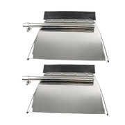 DURAFORCE 24"x24" Quarter Fender Set Stainless Steel Fit For Volvo VNL Semi Truck