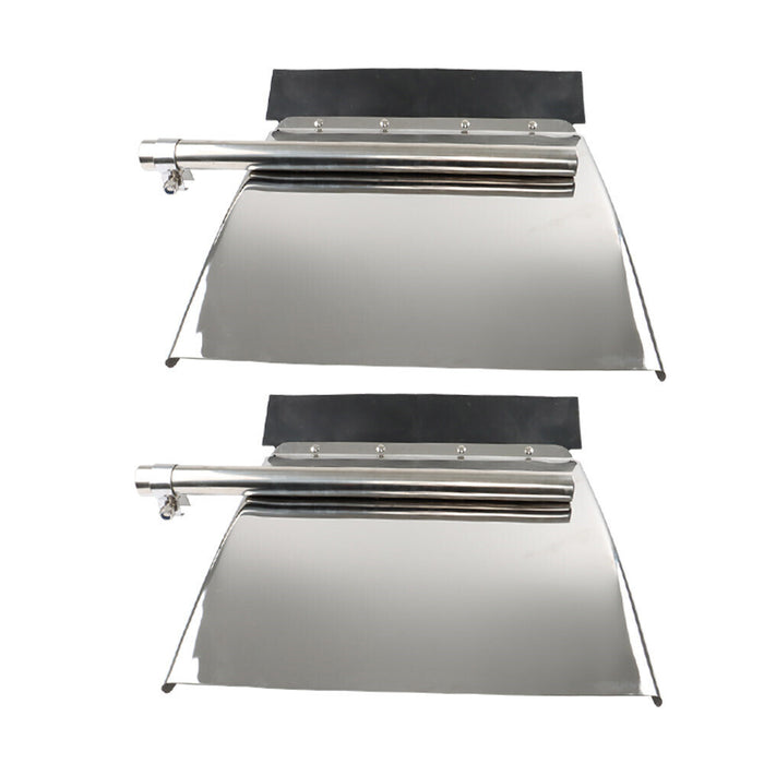 DURAFORCE 24"x24" Quarter Fender Set Stainless Steel Fit For Volvo VNL Semi Truck