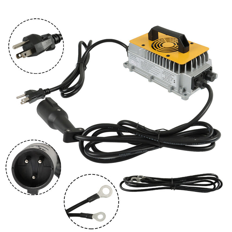 DURAFORCE 58.4Volt 18Amps Lithium Battery Charger Set For Club Car DS Precedent Golf Carts