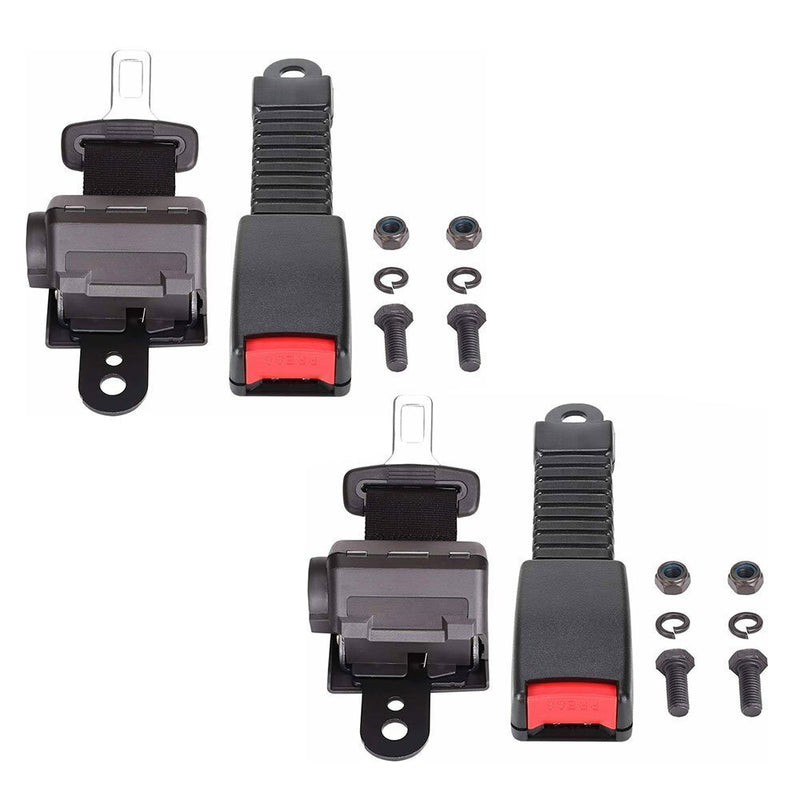 DURAFORCE 42" Universal Golf Cart Seat Belts Set Retractable 2pcs For EZGO/Yamaha/Club Car