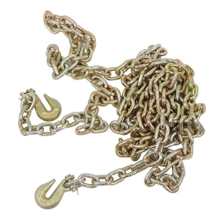 DURAFORCE 2 Pack 3/8" 20' G70 Tow Chain Tie Down Binder With Grade 70 Hooks New