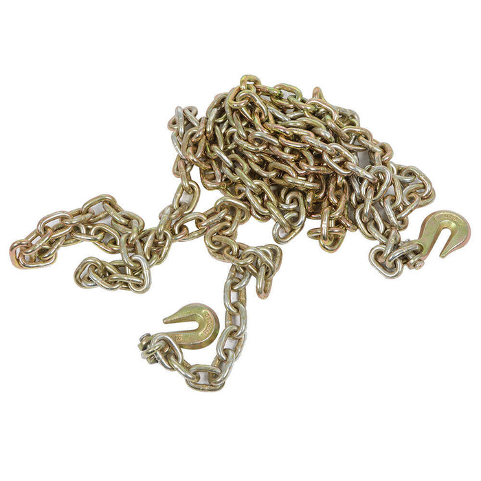 DURAFORCE 2 Pack 3/8" 20' G70 Tow Chain Tie Down Binder With Grade 70 Hooks New