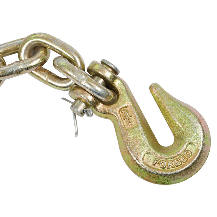 DURAFORCE 2 Pack 3/8" 20' G70 Tow Chain Tie Down Binder With Grade 70 Hooks New