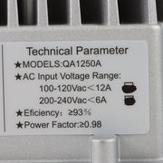 DURAFORCE Golf Cart 48V 17A Battery Charger Set For Club Car DS/Precedent 3-Pin Round Plug