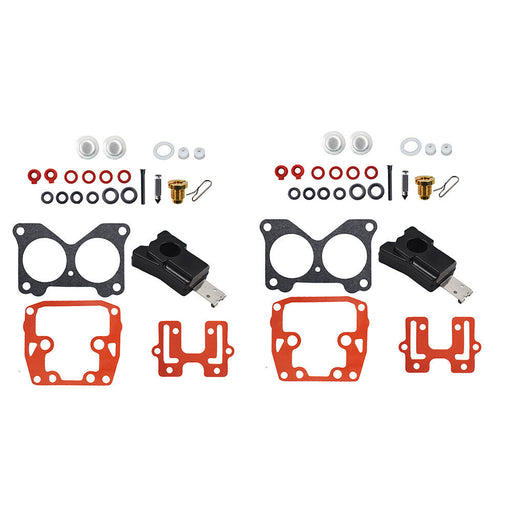 DURAFORCE 2 Carburetor Rebuild Kit for Johnson Evinrude V-6 Crossflow 150 HP 1976-1990