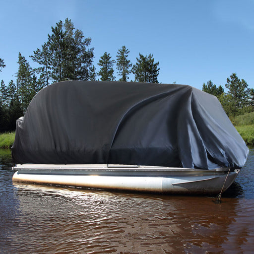 DURAFORCE 21-24ft Heavy Duty Trailerable Waterproof Boat Cover Fishing Ski Beam Gray