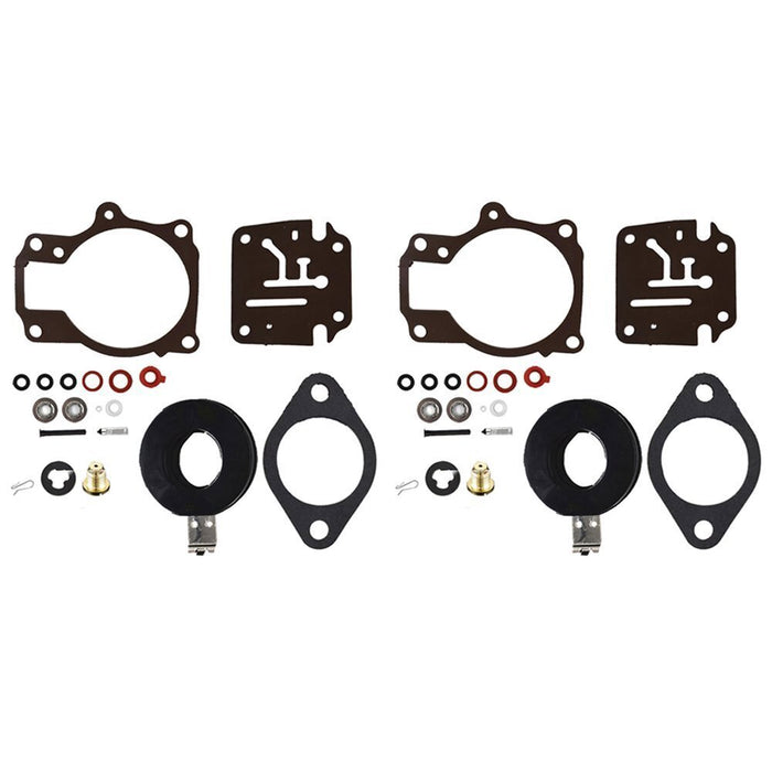 DURAFORCE 2 Carburetor Rebuild Kit For Johnson Evinrude 18HP 20HP 25HP 28HP 30HP 40HP