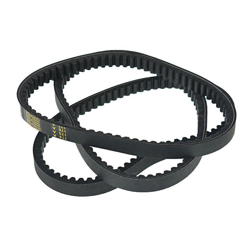 DURAFORCE 3 Rubber belts Go Kart Drive Belt 725 for 30 Series torque converter- 3pc SET