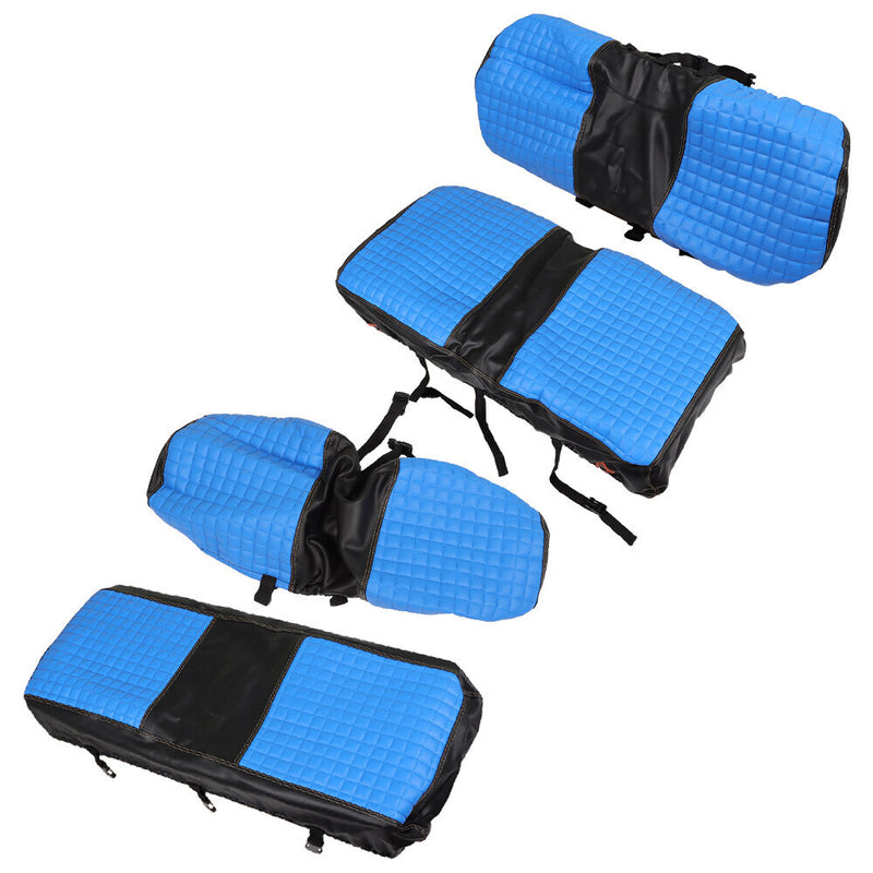 DURAFORCE Golf Cart Front & Rear Seat Covers 4Pcs For E-Z-GO Medalist TXT 1994-2013 - Blue