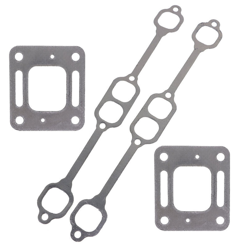 DURAFORCE New Exhaust Gasket Manifold For Mercruiser 5.0 5.7 350 Mag Riser Block v8 Elbow
