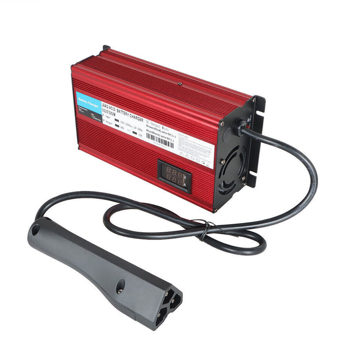 DURAFORCE New 48 V 12A "Triangle" 3 Pin Style Plug Golf Cart Charger For EZGO RXV & TXT